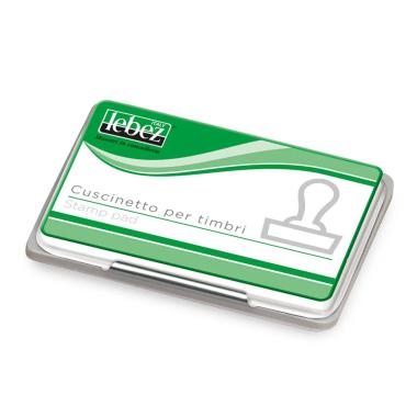Lebez - cuscinetto per timbri in puro cotone - formato 12,5 x 8,5 cm