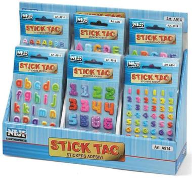 Lebez - stickers 3d - lettere e numeri