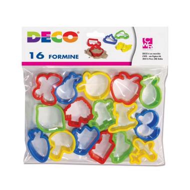 Formine per paste da modellare kiddy clay - 16 pz