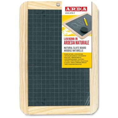 Arda - lavagna in ardesia naturale - bifacciale - formato 18 x 26 cm