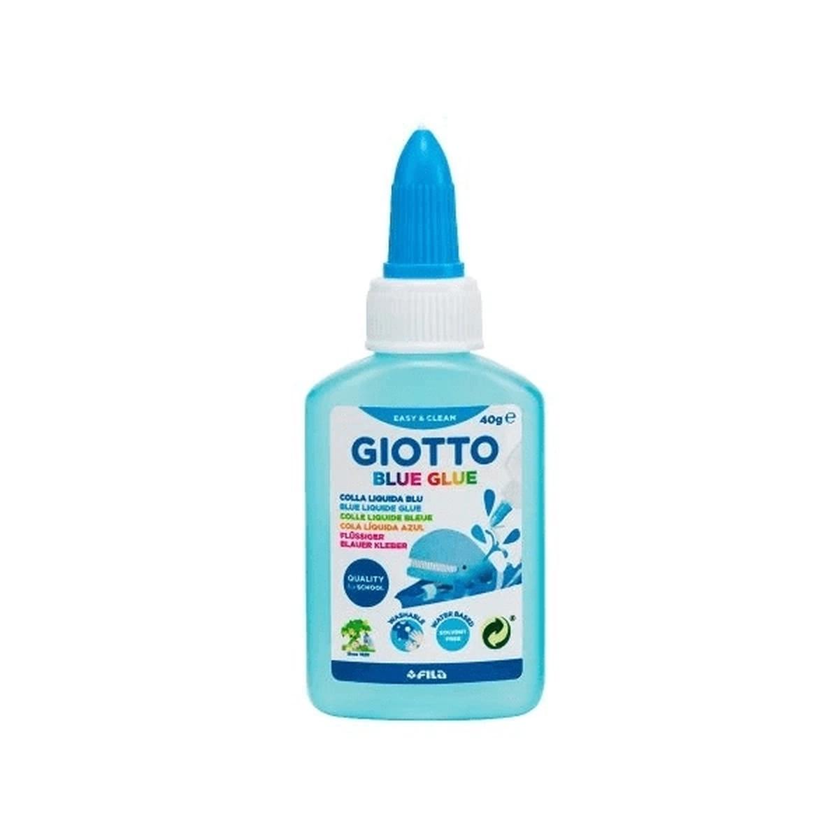 Giotto blue glue - colla trasparente - flacone da 40 gr