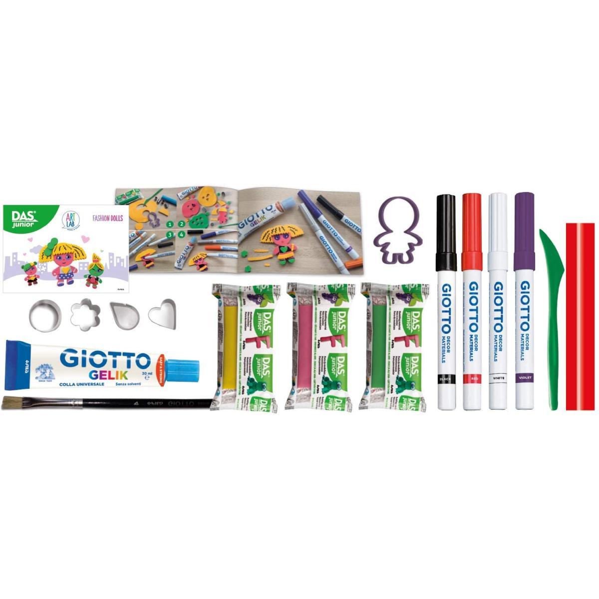 Das junior art lab - fashion dolls - kit creativo