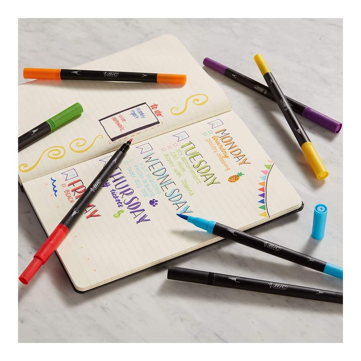 Bic intensity - two tips of creativity !!! punta brush e punta fine