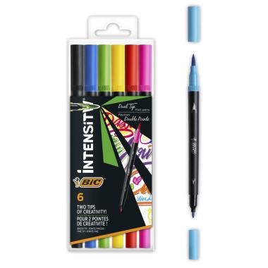 Bic intensity - two tips of creativity !!! punta brush e punta fine