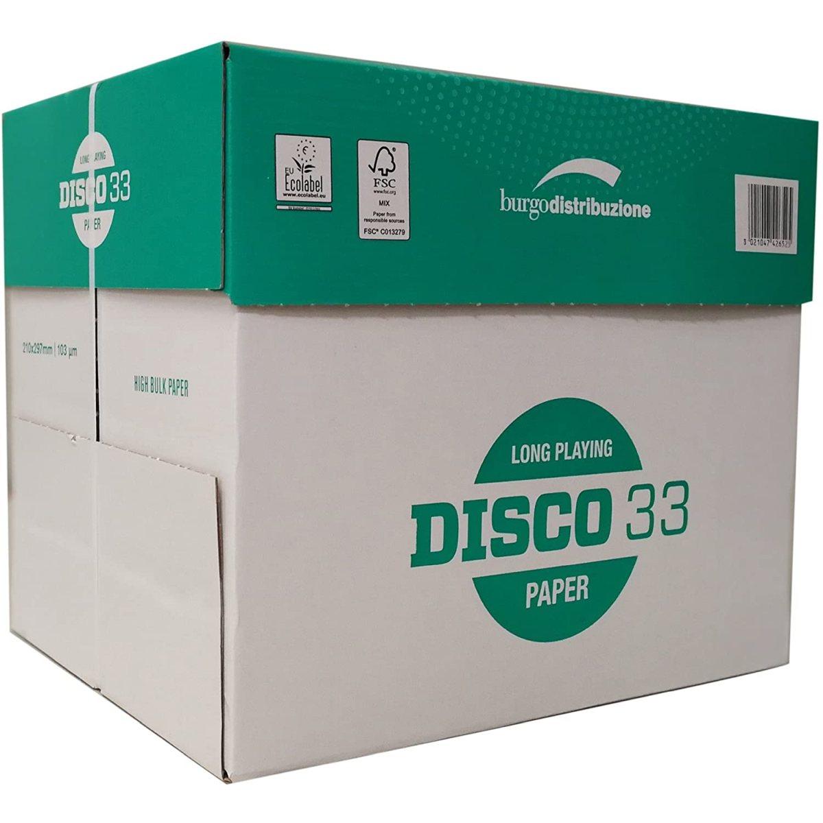 Burgo disco 33 - carta fotocopie formato a4 - 75 gr - risma 500 fogli