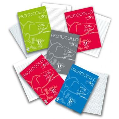 Pigna - protocollo in fascicoli - formato a4 - 30 fogli - 80 gr/m2 -