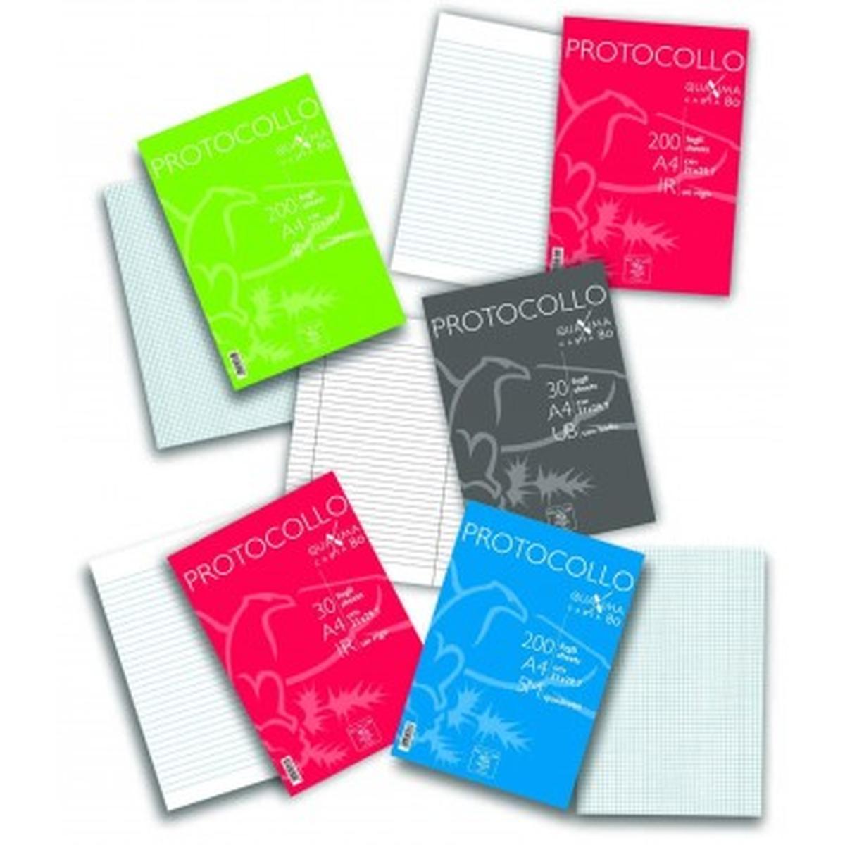 Pigna - risma 200 fogli protocollo - a4 - 80 gr