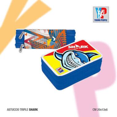 Young people - astuccio 3 zip starter shark