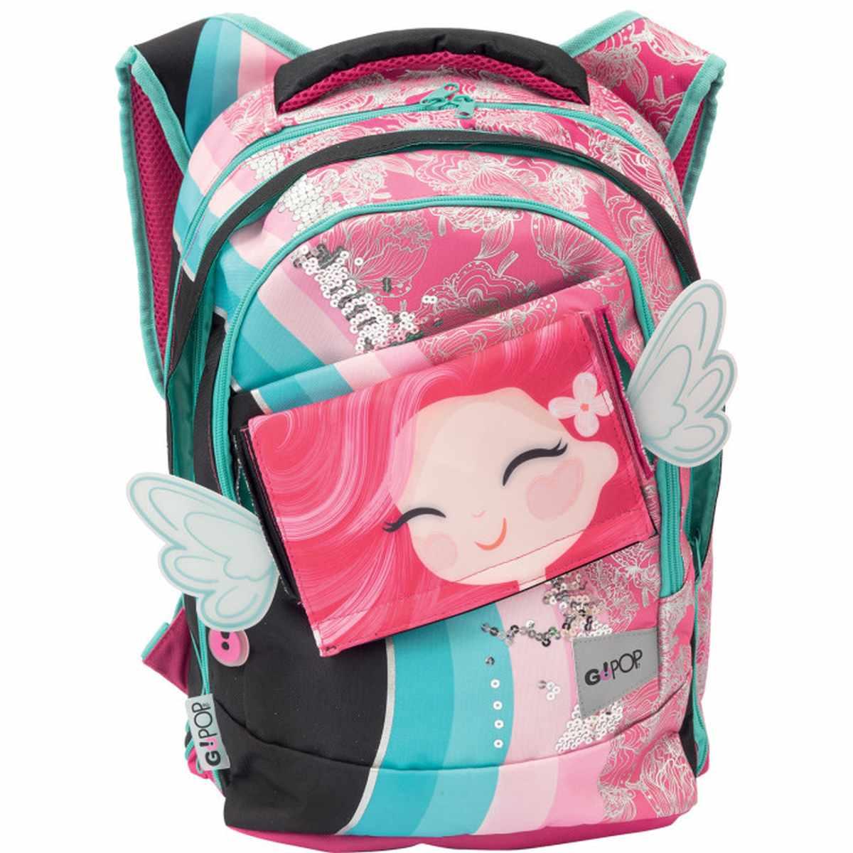 Go-pop - zaino scuola sdoppiabile round princess