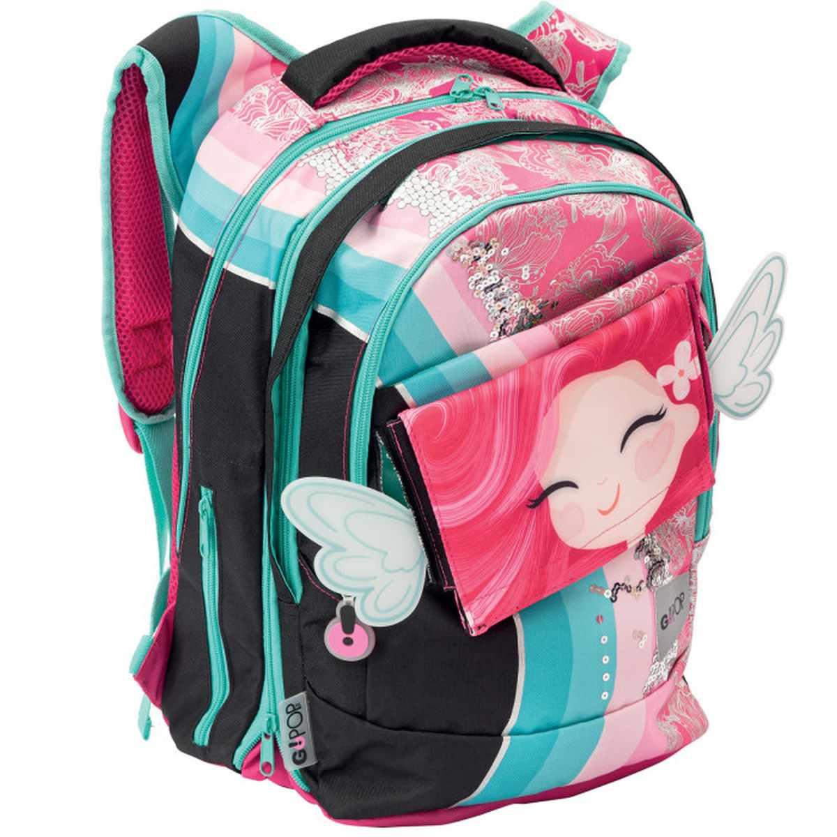 Go-pop - zaino scuola sdoppiabile round princess