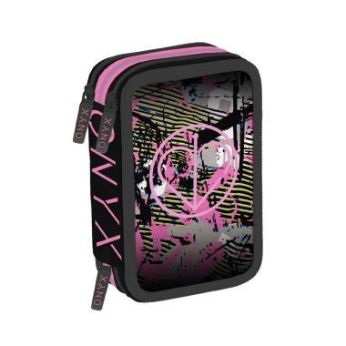 Onyx - astuccio 3 zipper - 44 pezzi