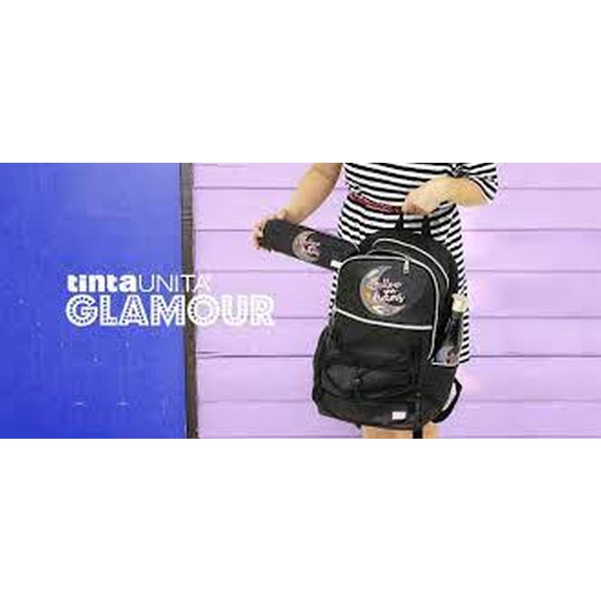 Tintaunita - zaino street glamour glitterato - formato cm 30 x 40 x 15