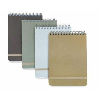 Bluekover - blocco con spirale in alto-  formato a6 - 240 pagine - carta ultra bianca riciclabile