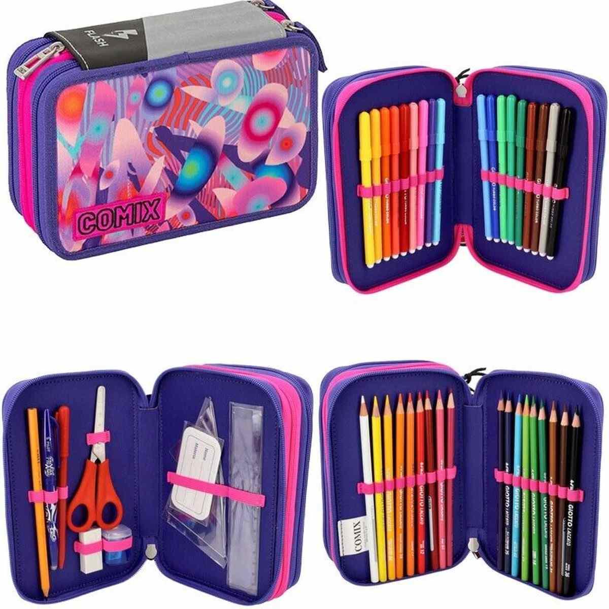 Comix flash - astuccio 3 zip con corredo