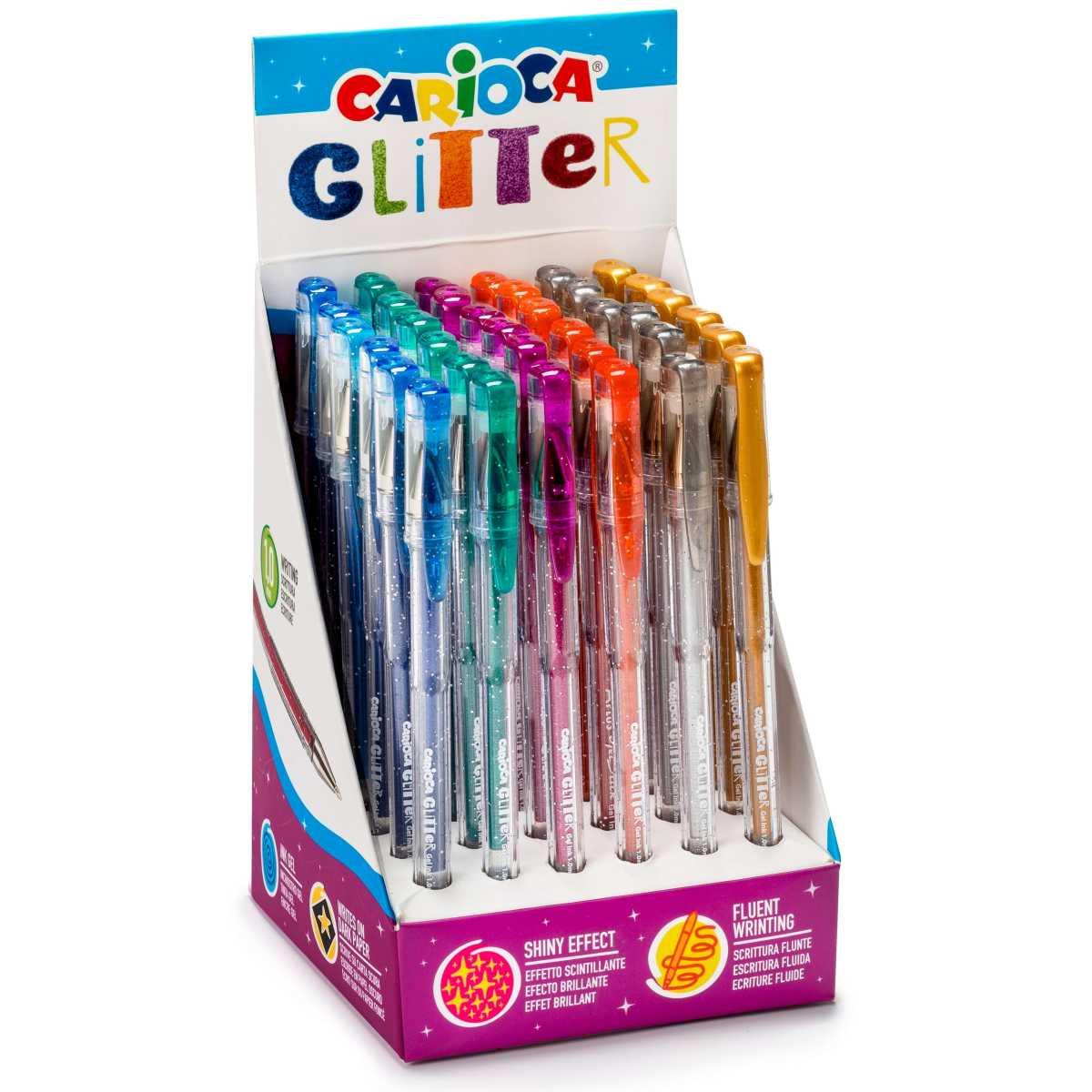 Carioca - glitter gel pens - punta 1,0 mm