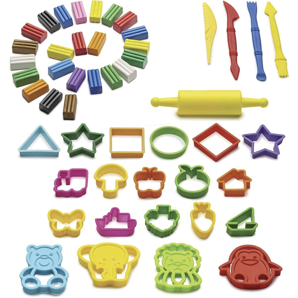 Carioca - plasty - pasta da modellare + attrezzi - 400 gr