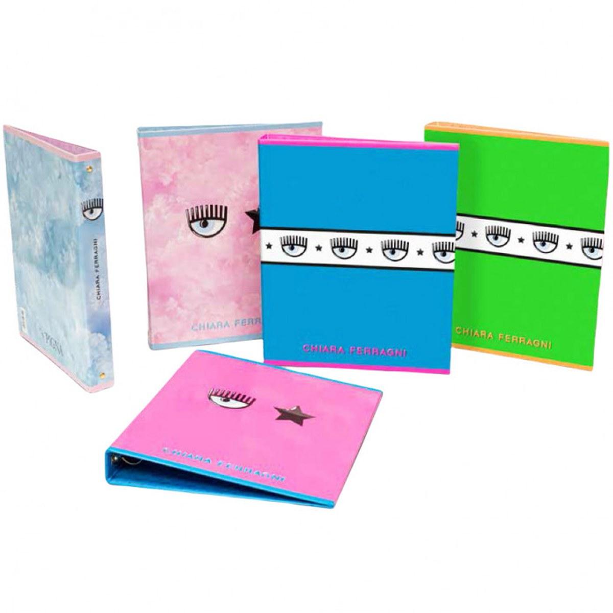 Pigna - raccoglitore 4 anelli Ø 30 chiara ferragni - formato 27 x 32 cm