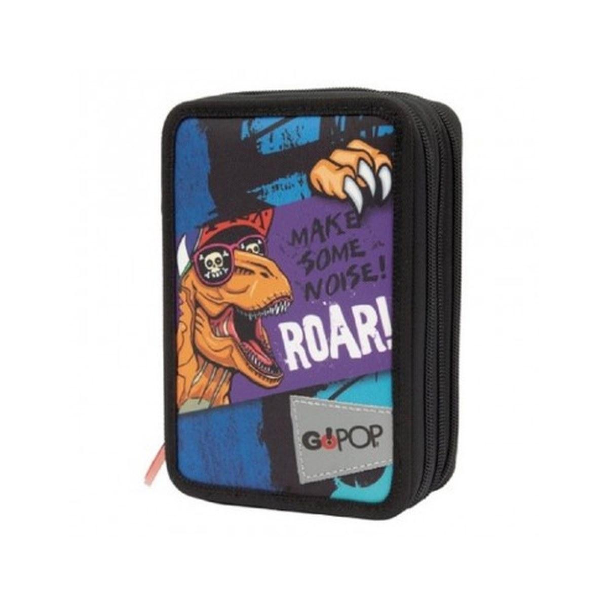 Giochi preziosi - astuccio 3 zip con corredo t-rex new gopop
