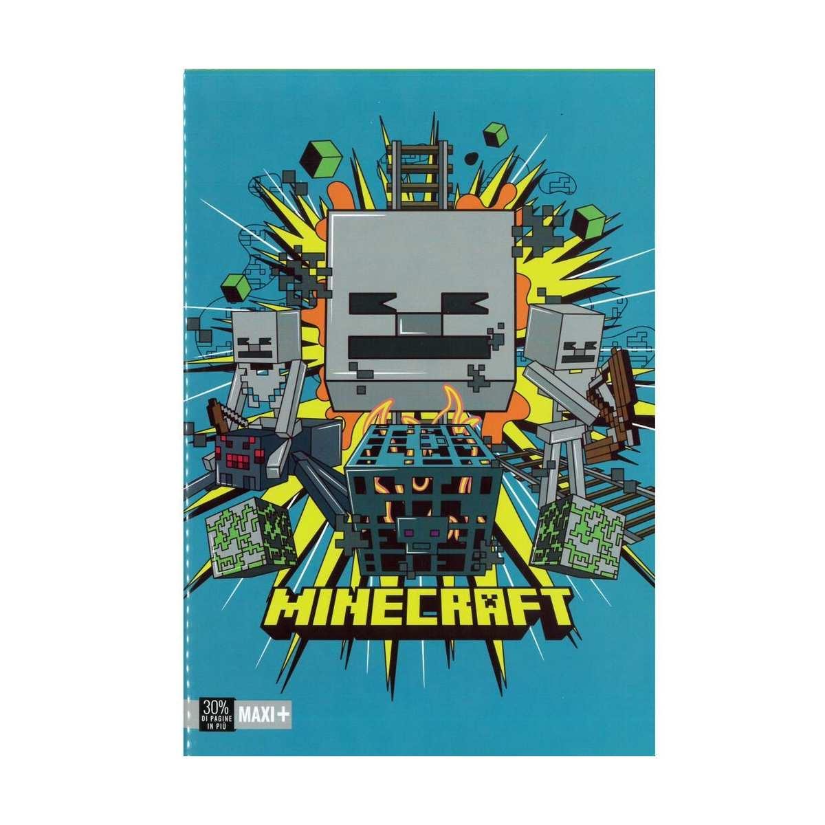 Maxi quaderno a4 minecraft +30% - 100 gr