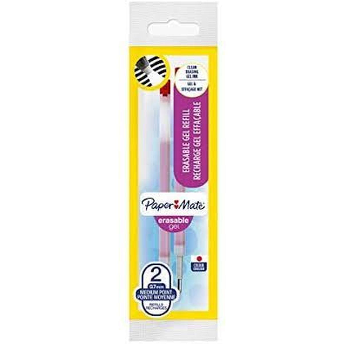 Replay - refill penna cancellabile gel - punta 0,7 mm - blister 2 pz