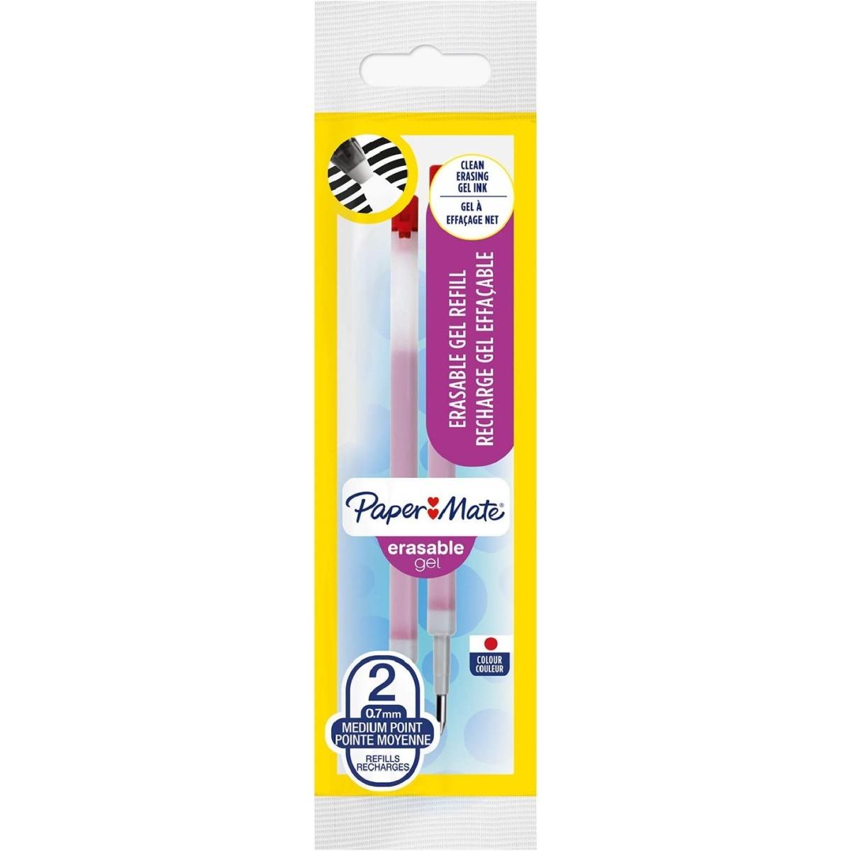 Replay - refill penna cancellabile gel - punta 0,7 mm - blister 2 pz