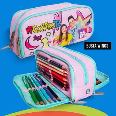 Me contro te - busta wings con 24 pastelli mina 4.0 tintaunita + 1 matita hb architetto