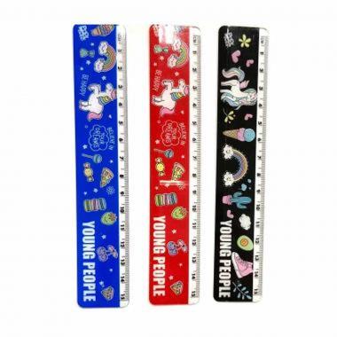 Young people - righello 3d - 15 cm - fantasie assortite