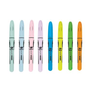 Tintaunita - evidenziatori slim king & queen - colori fluo e pastello