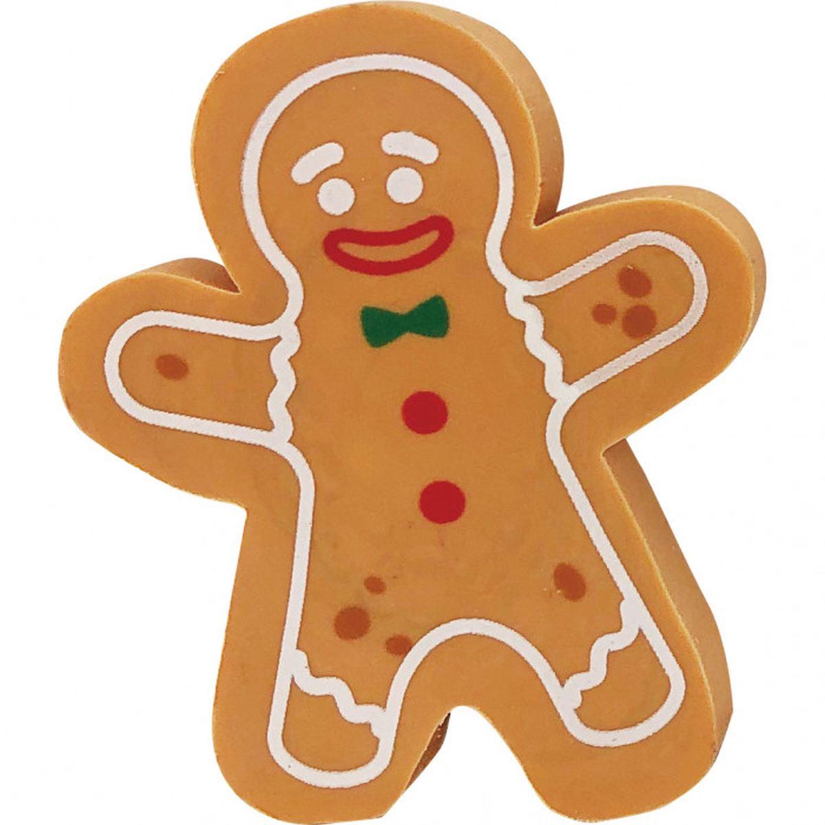 Lebez - gomma natalizia pan di zenzero in 4 soggetti assortiti