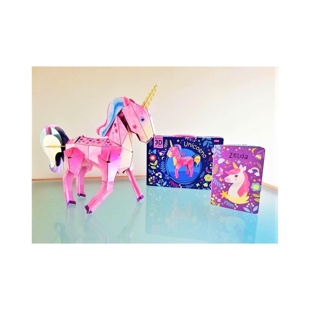 Sassi - puzzle 3d e libri - unicorno