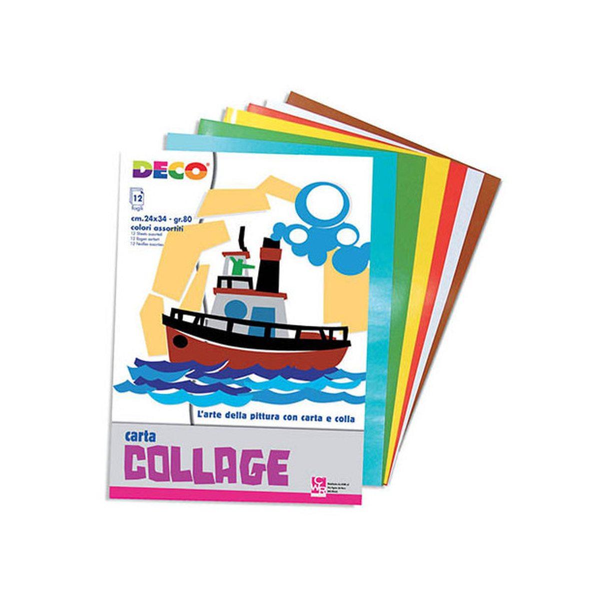 Deco - carta rasata lucida - album - 35 x 50 cm - 50 fg - 80 gr