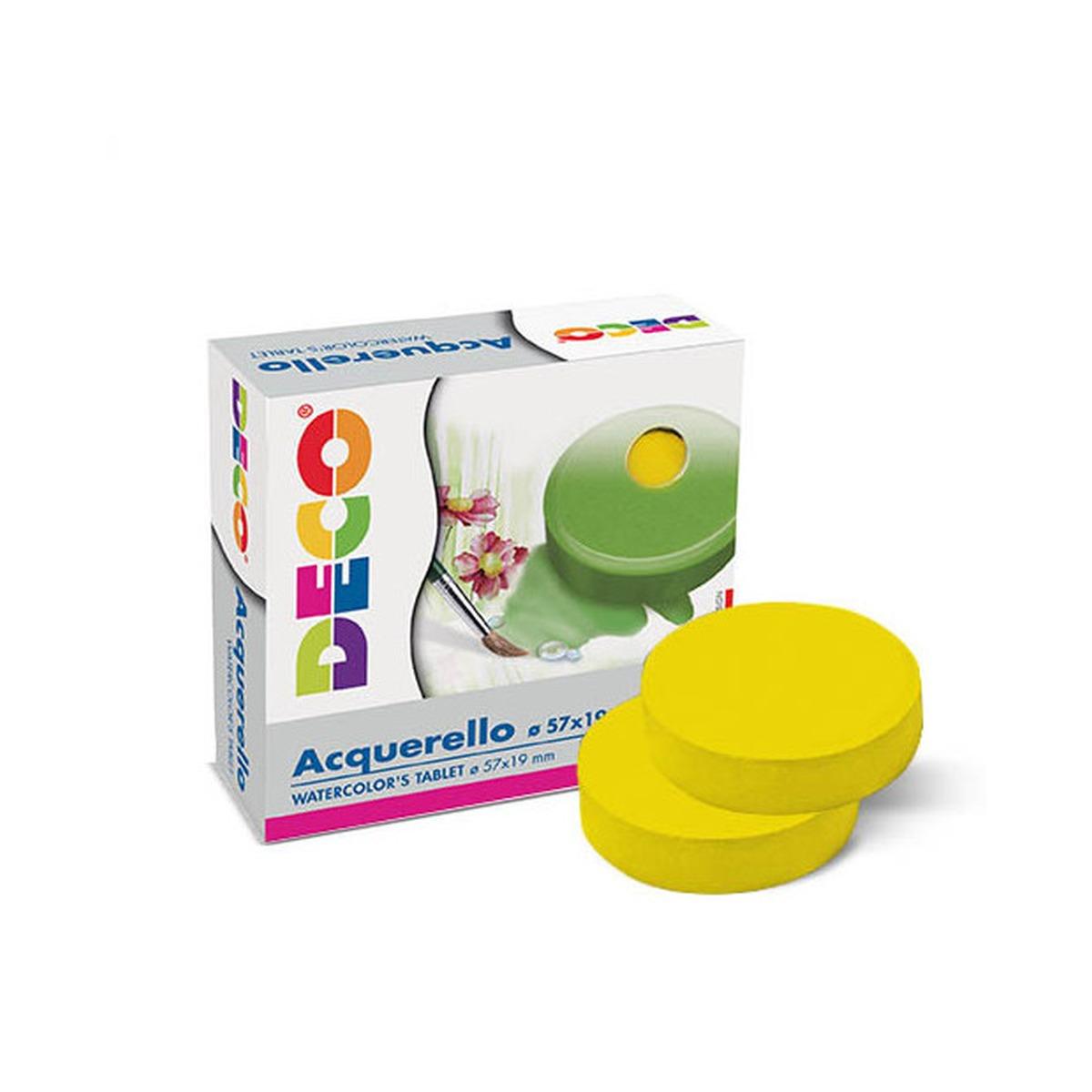 Deco - acquerelli in maxi pastiglie - Ø 57 mm x 19 mm