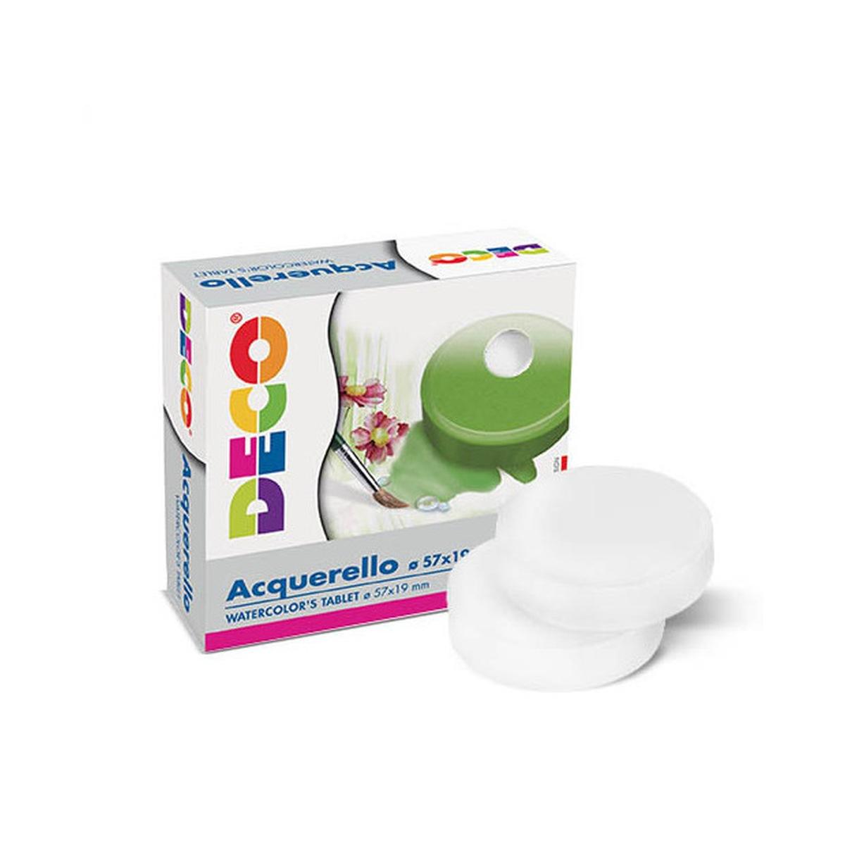 Deco - acquerelli in maxi pastiglie - Ø 57 mm x 19 mm