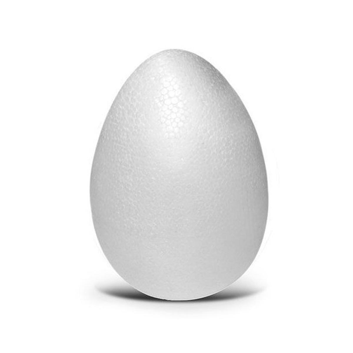 Deco - uovo in polistirolo - Ø 4 x 6 cm