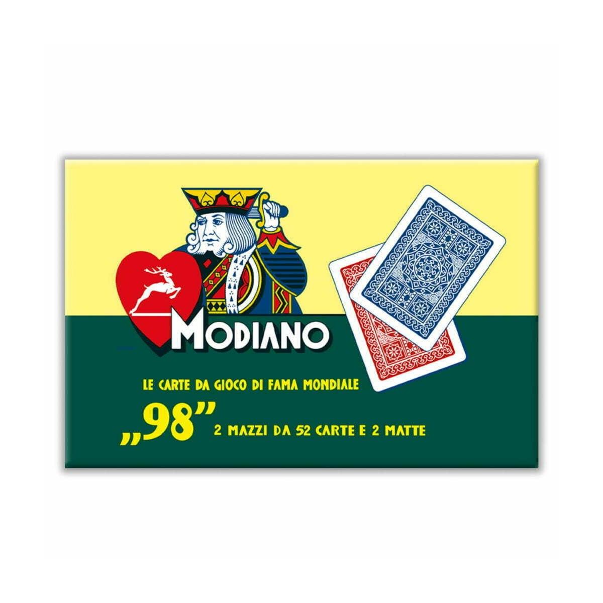 Modiano - carte da gioco ramino 98 - 2 mazzi