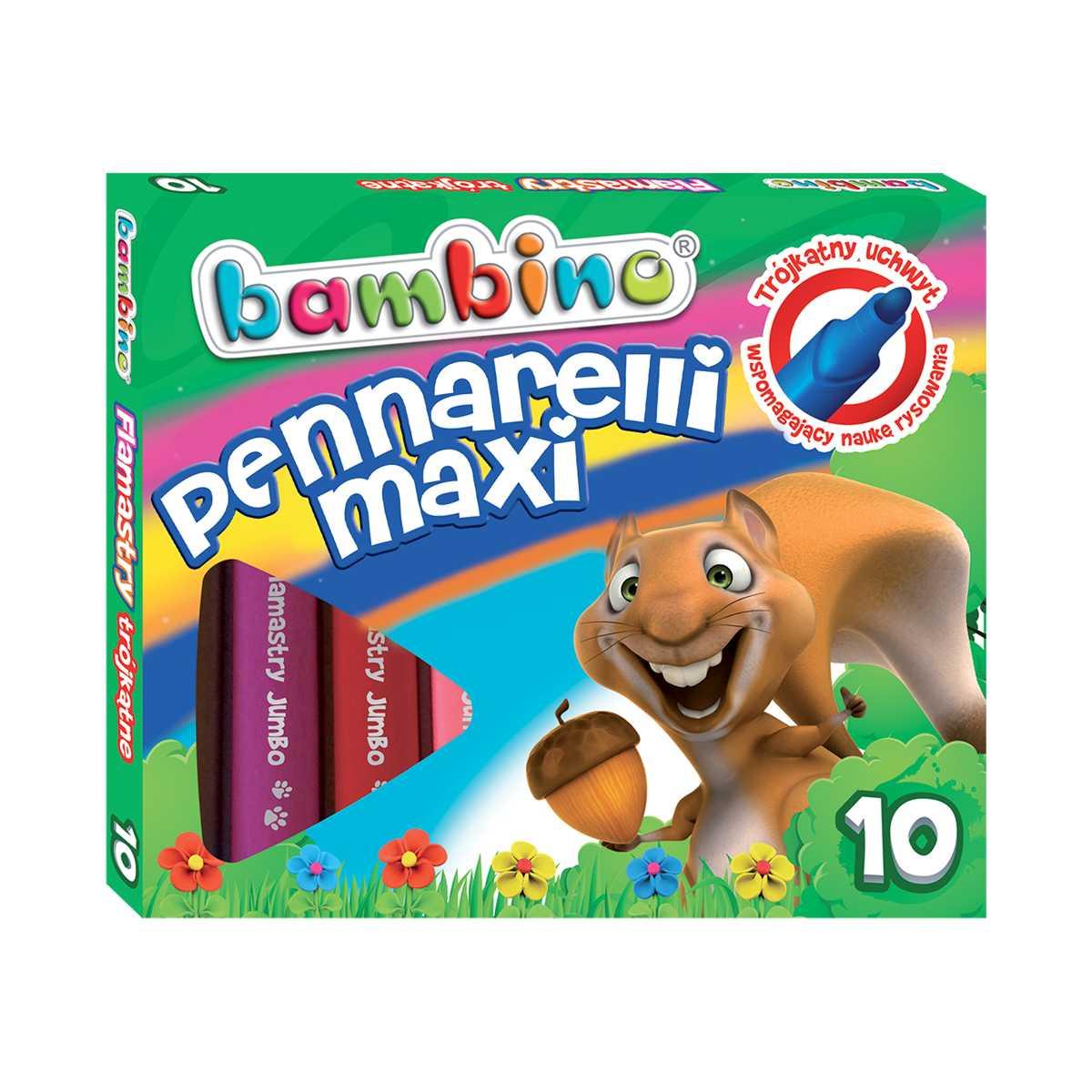 Bambino - pennarelli maxi 10 colori