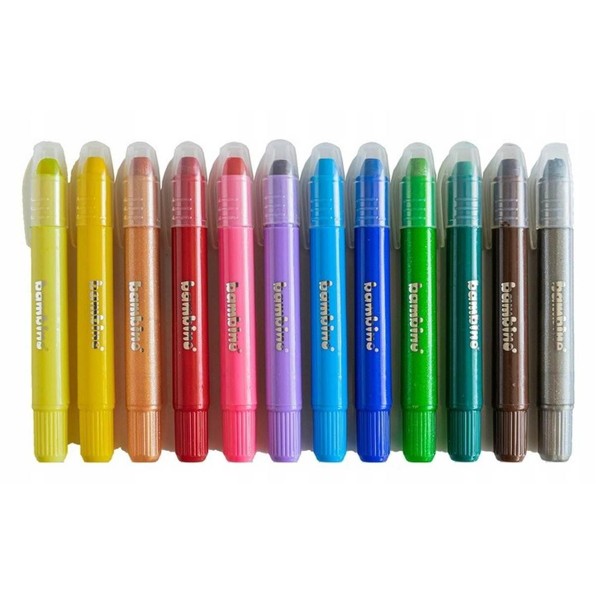 Bambino - pastelli a cera twist-up - confezione da 12 pz