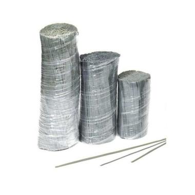 Piattine costituite da filo metallico rivestito in plastica - blister da 1000 pezzi - lunghezza 15 cm