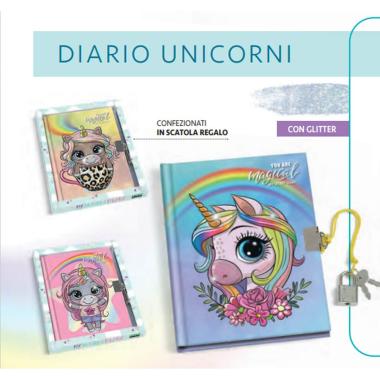 Lebez - diario segreto con lucchetto unicorno