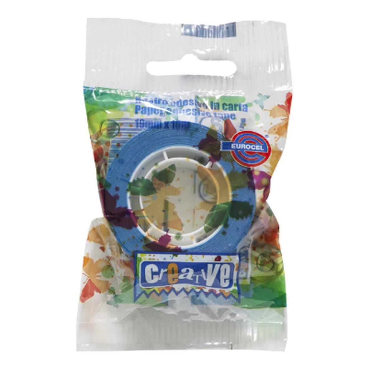 Eurocel - nastro adesivo in carta 19 mm x 10 mt