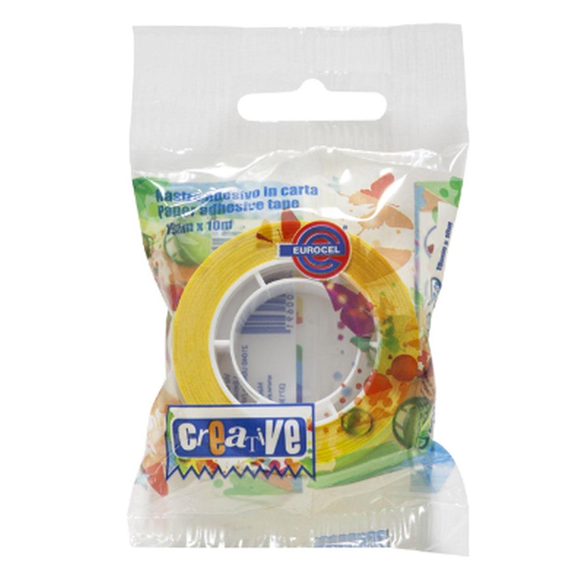 Eurocel - nastro adesivo in carta 19 mm x 10 mt