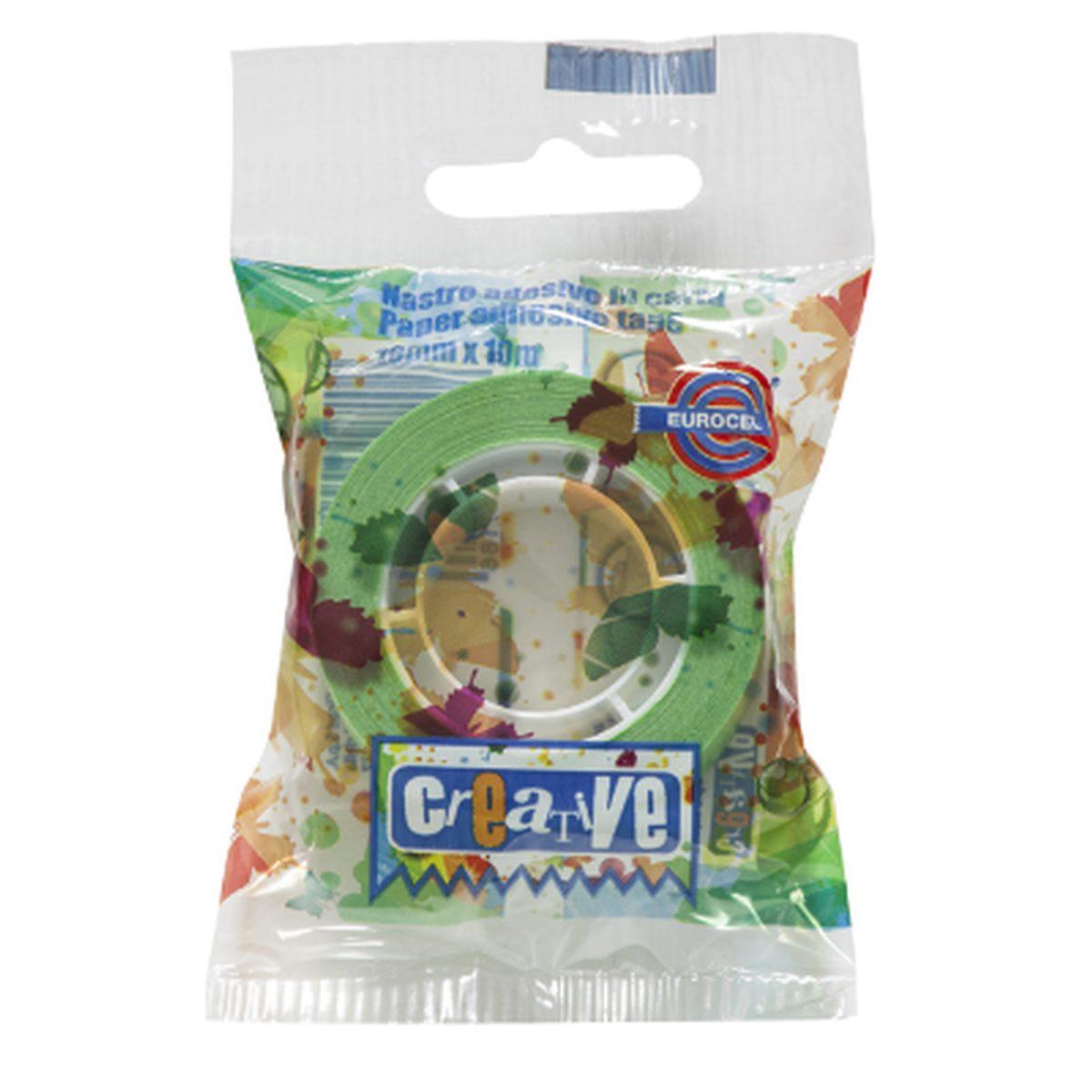 Eurocel - nastro adesivo in carta 19 mm x 10 mt