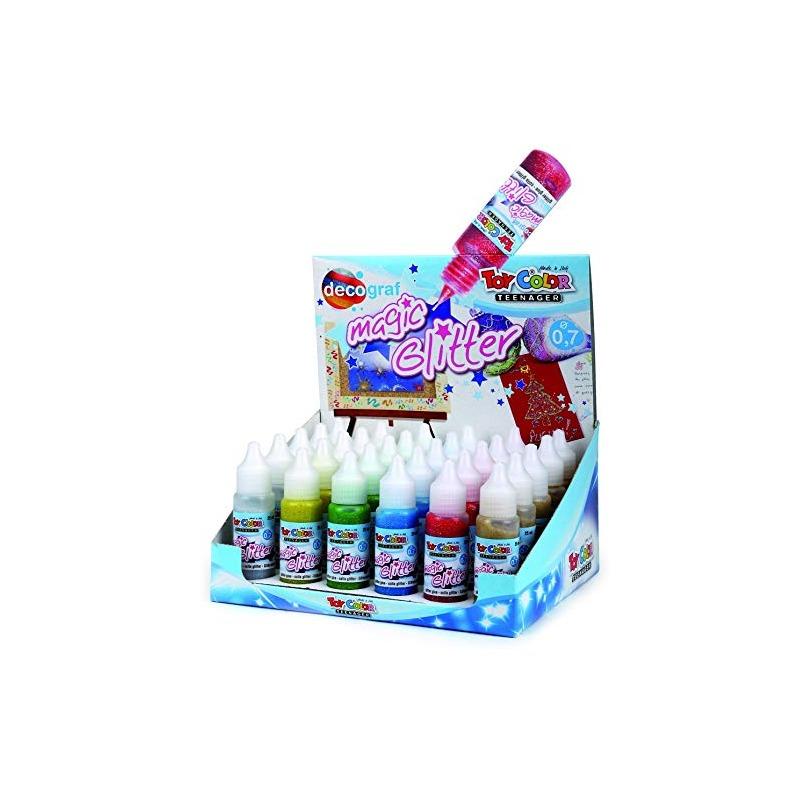 Toy color colla magic glitter  - flacone da 25 ml