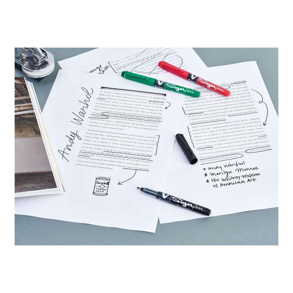 Pilot v-sign pen - pennarello - punta media