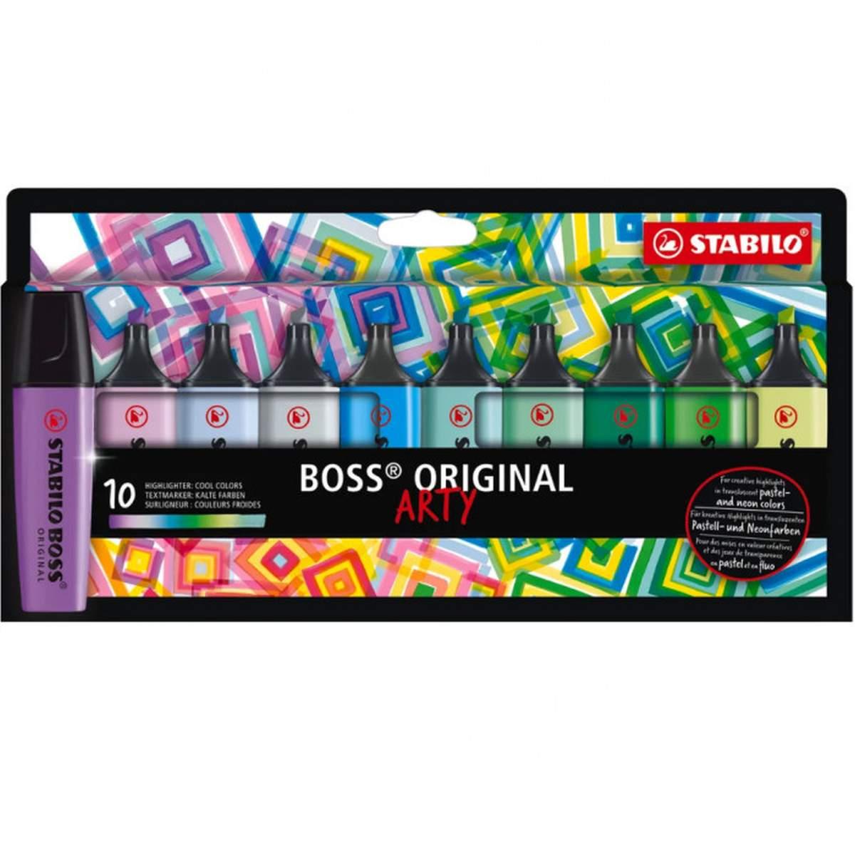 Stabilo boss original arty - set 10 evidenziatori