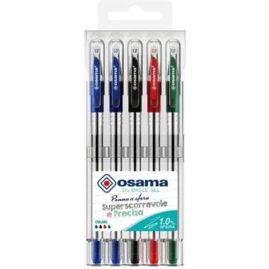 Osama obg penna a sfera con cappuccio - astuccio 4 colori