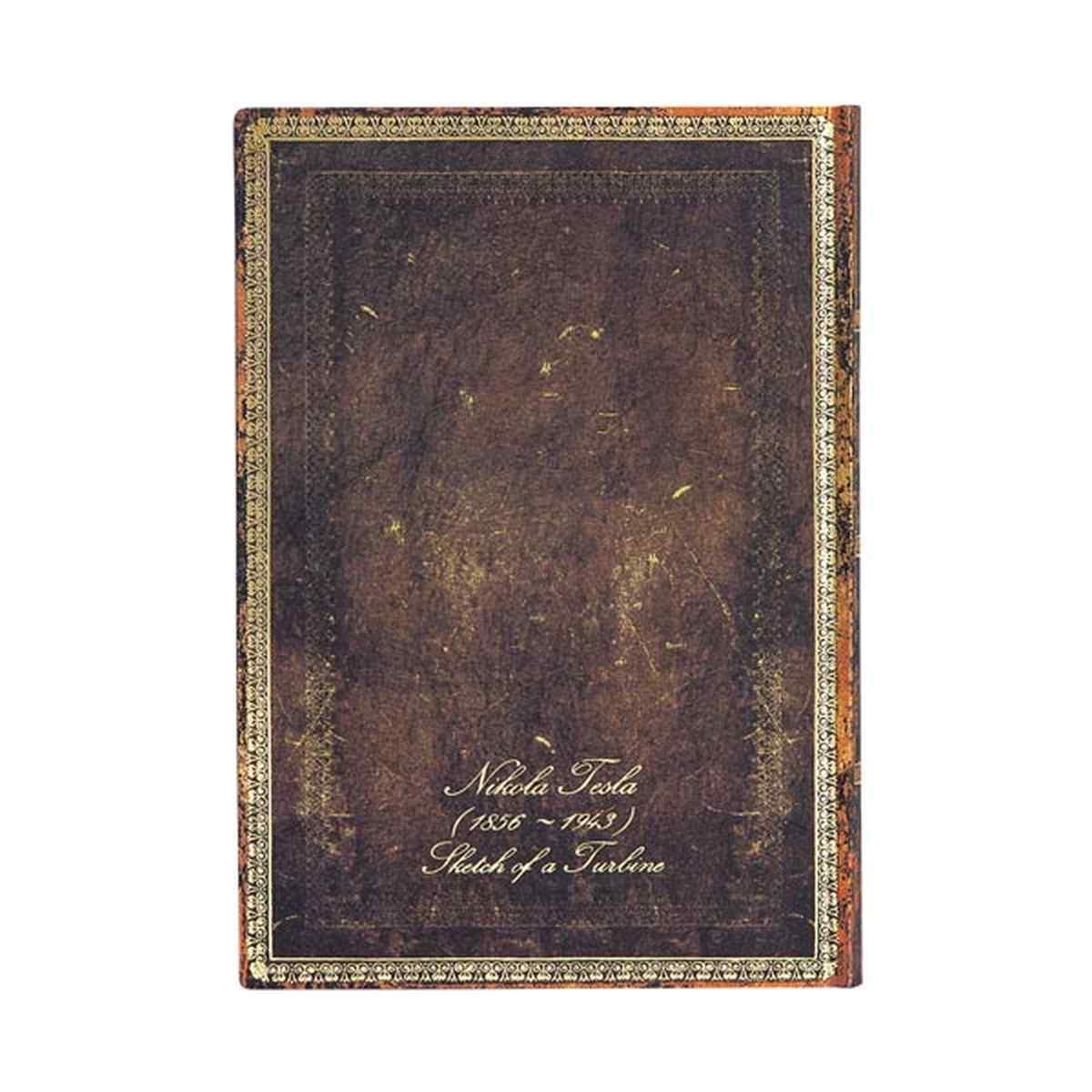 Tesla - bozzetto di una turbina - collezione preziosi manoscritti