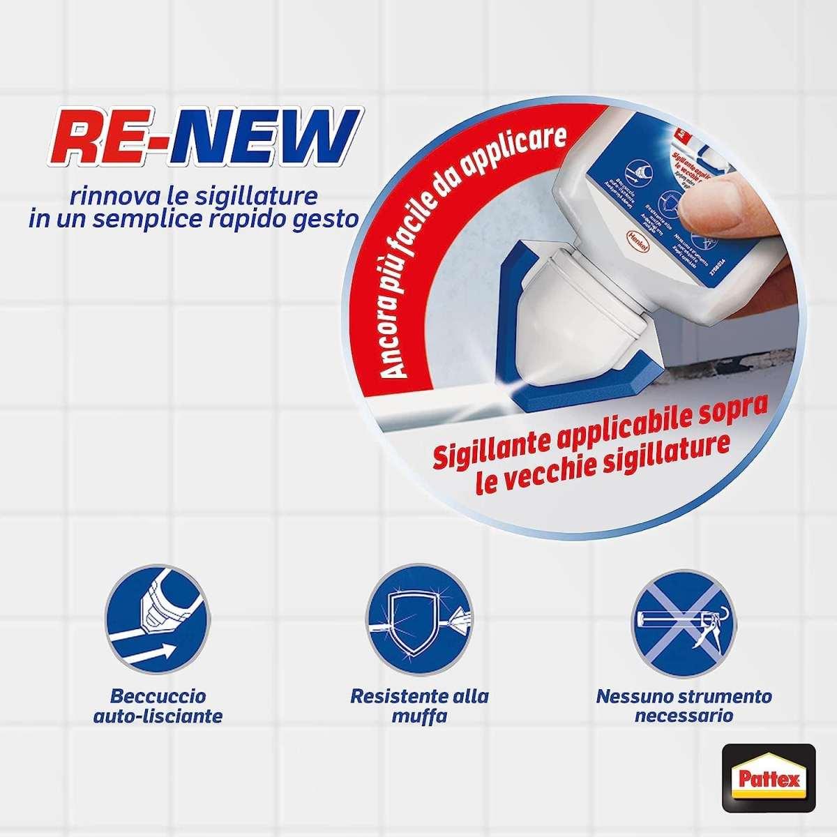 Henkel pattex re-new bianco 80ml