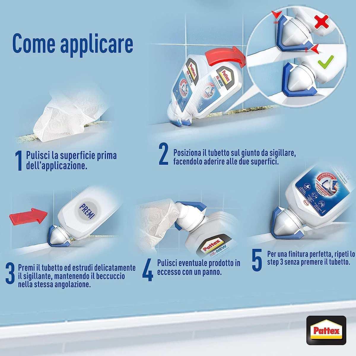 Henkel pattex re-new bianco 80ml