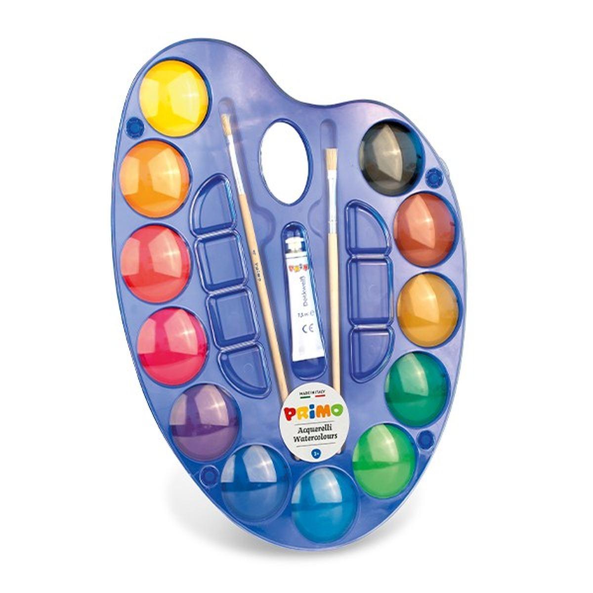 Primo - acquerello in pastiglia - 12 jumbo Ø 44 mm
